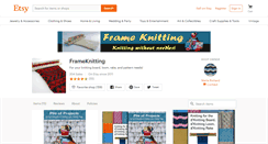 Desktop Screenshot of frameknitting.com