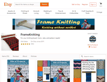 Tablet Screenshot of frameknitting.com