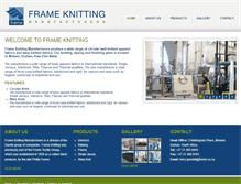 Tablet Screenshot of frameknitting.co.za